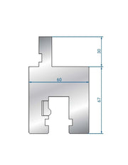 4362 adapter from AMADA STYLE to TRUMPF / WILA STYLE  Adapter