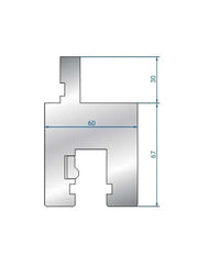 4362 adapter from AMADA STYLE to TRUMPF / WILA STYLE  Adapter