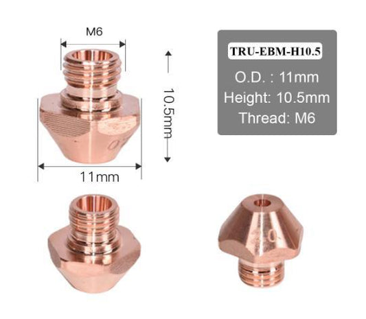 Trumpf® Compatible EBM Fiber Laser Nozzles – D11 M6 Single Layer