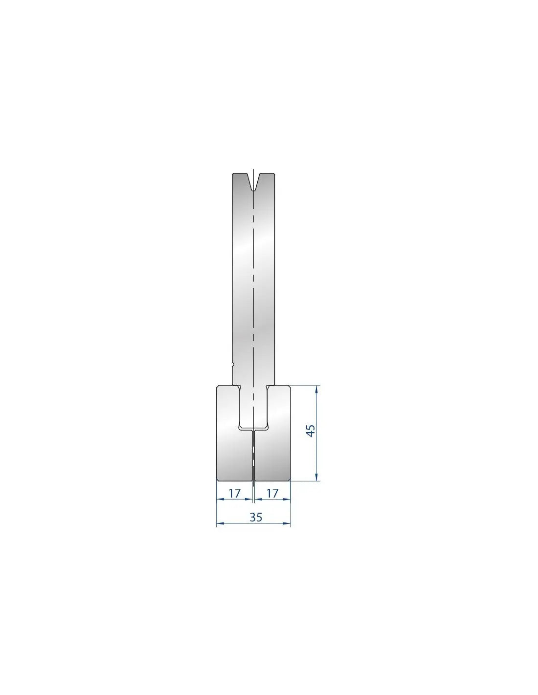 8105 - Press Brake Tooling Tang on Request  Press Brake Tooling Tang