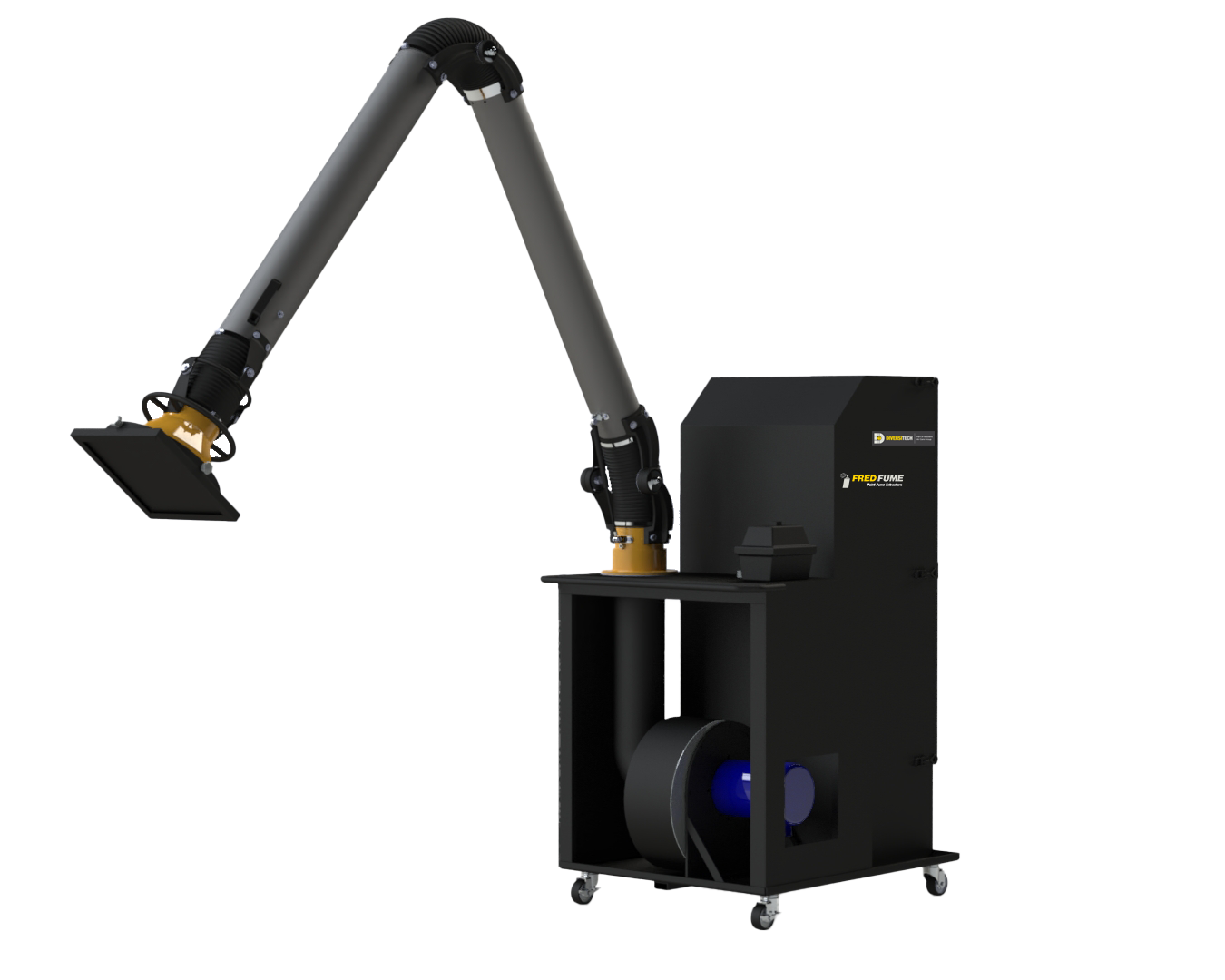 FRED Overspray Master portable paint fume extractor with capture arm and filters