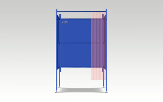 Avani WB ECO-1000 Series welding booth with powder coated steel panels