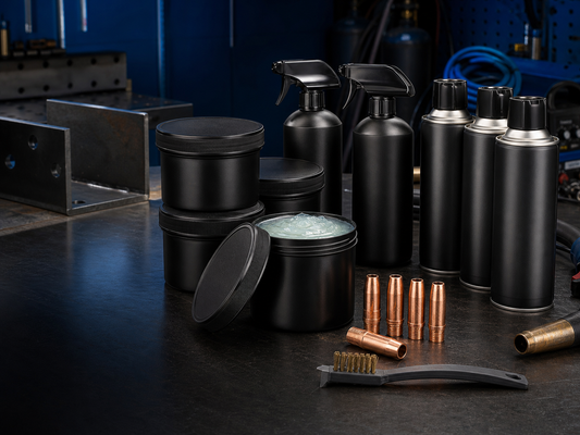 Unbranded welding nozzle dip gel and anti-spatter products