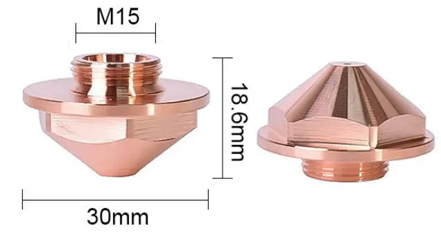 Precitec® Compatible KTX Fiber Laser Nozzles – D30 M15 H18.6  Precitec Style Nozzles