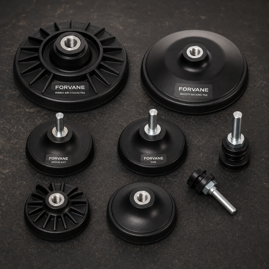 Forvane abrasive holders and backing pads