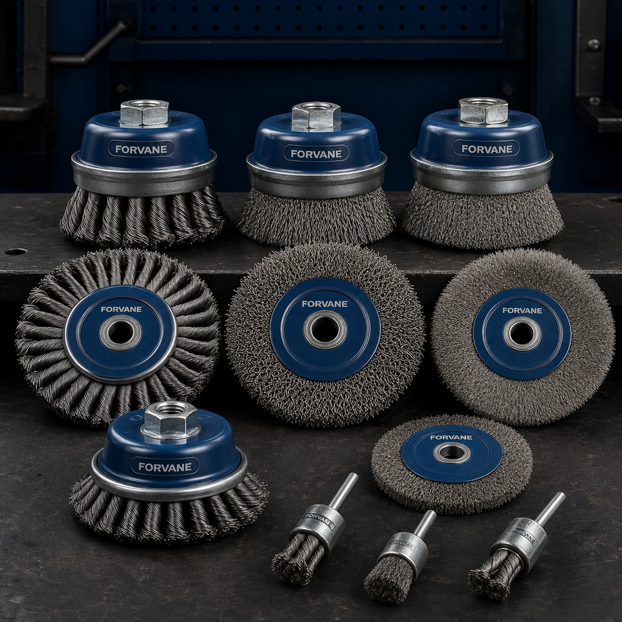 Forvane industrial wire cup wheel and end brushes