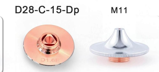 High-speed double layer E-type nozzle D28 H15 M11