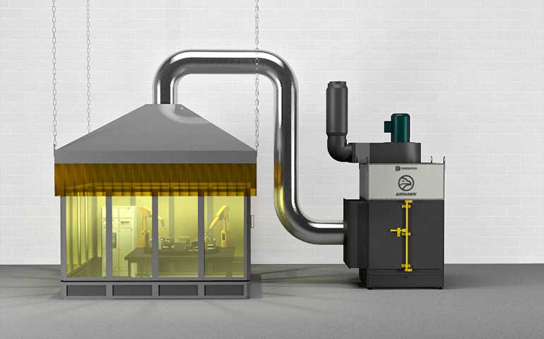 Diversitech Robotic Weld Cell Collector filtration system unit