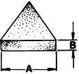 Ceramic Media – Mild Grind Straight Cut Triangle | C-SCT 05 D product view 2