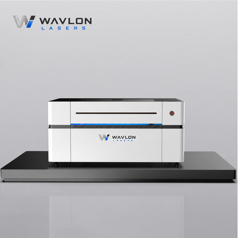 Wavlon Crest 24 desktop CO2 laser cutter — front view
