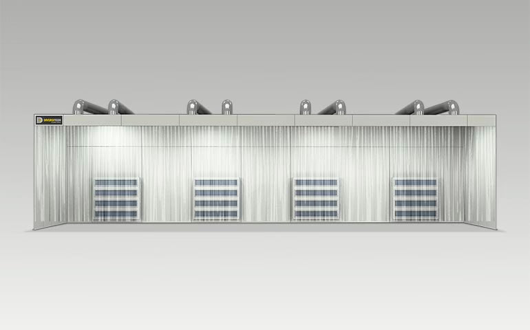 Wet Dust Collection Booth industrial filtration system from Diversitech